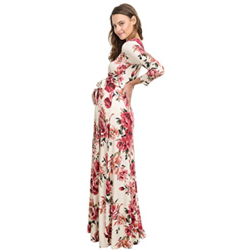 Hello Miz Maternity Maxi Dress With Waist Belt