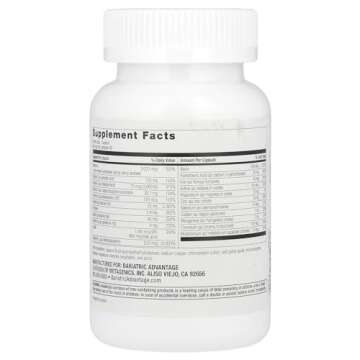 Bariatric Advantage Ultra Solo with Iron Daily Multivitamin for Gastric Bypass Surgery and Sleeve Ga...