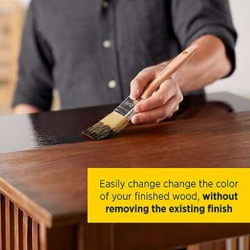 Minwax 61320 Pecan PolyShades Wood Stain And Polyurethane