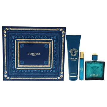 Versace Eros Men 3 Pc Gift Set - Luxurious Fragrance Collection