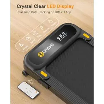 UREVO Walking Pad Treadmill with Auto Incline for Home