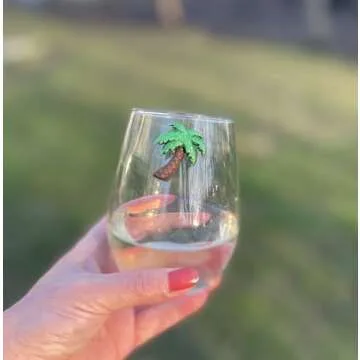 Simply Charmed Beach Wine Glass Charms - Set of 12