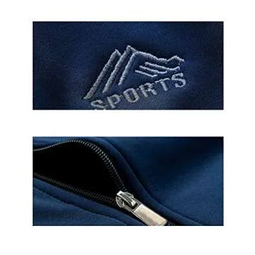 PASOK Men's Casual Tracksuit Long Sleeve Full Zip Running Jogging Sweatsuit Athletic Sports Set