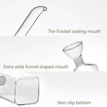 Floatant Olive Oil Pourer Glass Dispenser for All Oils