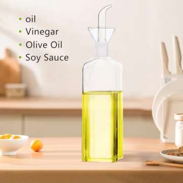 Floatant Olive Oil Pourer Glass Dispenser for All Oils