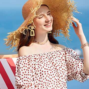 9 Pair Gold Earrings for Women Large Gold Disc Flower Woven Twisted Leaf Earring Statement Geometric Earrings Jewelry Christmas Gifts