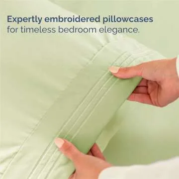 King Size 4 Piece Sheet Set - Comfy Breathable & Cooling Bed Sheets Set - Hotel Luxury Bedding for Women, Men, Kids & Teens - Deep Pockets, Easy-Fit, Soft & Wrinkle Free - Oeko-Tex - Light Sage Green