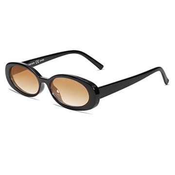VANLINKER Oval Sunglasses with Polarized Lenses