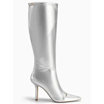 Coutgo Chic Stiletto Knee High Boots for Women