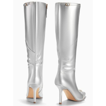 Coutgo Chic Stiletto Knee High Boots for Women