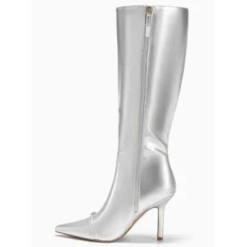 Coutgo Chic Stiletto Knee High Boots for Women