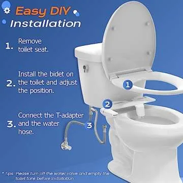 Affordable SAMODRA Ultra-Slim Bidet Attachment for Toilets