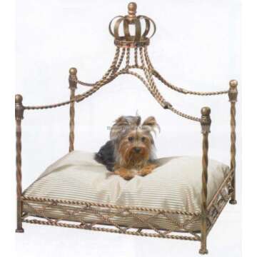 Dog Bed with Crown Top