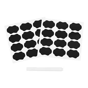 Plastic Containers with Water-Tight White Lids (6 oz, 24 Pack) - Clear Plastic Food Storage Jars with Labels and White Marker - Great for your slime kit or any type of storage - BPA Free