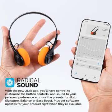 JLab Rewind 2 Wireless Retro Headphones with 20+ Hour Playtime
