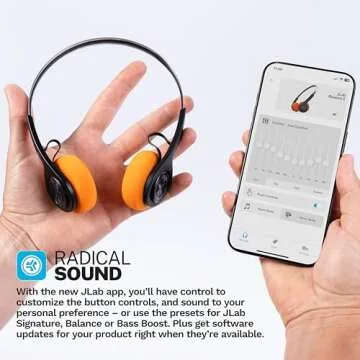 JLab Rewind 2 Wireless Retro Headphones with 20+ Hour Playtime