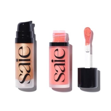 Saie Mini Glowy Super Gel & Dew Blush for Radiance