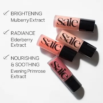 Saie Mini Glowy Super Gel & Dew Blush for Radiance