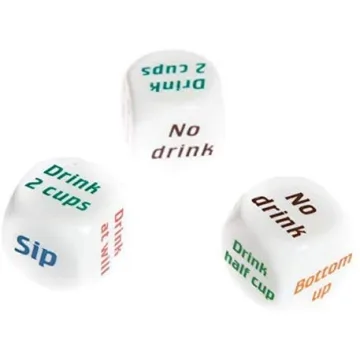 HOMFIN 3PCS Drinking Dice Game for Parties and Gatherings