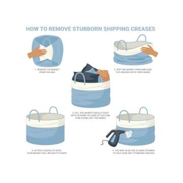 OrganiHaus White Woven Storage Basket 15x18