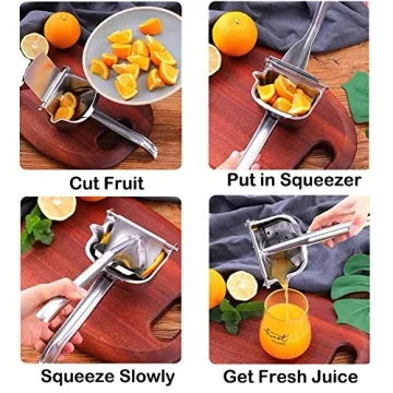 Durable Real Stainless Steel Citrus Juicer for Easy Juicing