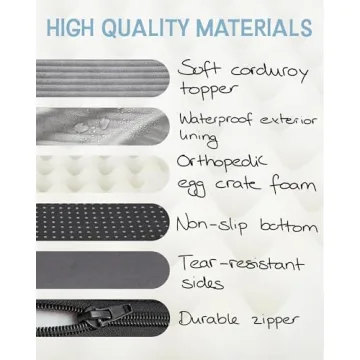 Orthopedic 24 Inch OhGeni Dog Bed - Waterproof