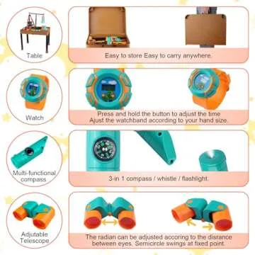 Qtioucp Kids 50pcs Camping Set - Outdoor Fun for Kids