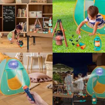 Qtioucp Kids 50pcs Camping Set - Outdoor Fun for Kids