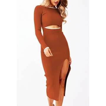 Elegant Pink Queen Long Sleeve Bodycon Dress for Women