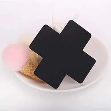 BlingKingdom 2 Pairs Black Cross Shape Nipple Covers Disposable Breast Covers Self-adhesive Sexy Nurse Pasties Stickers