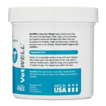 Gentle Dog Ear Wipes for Clean Ears and Happy Pets
