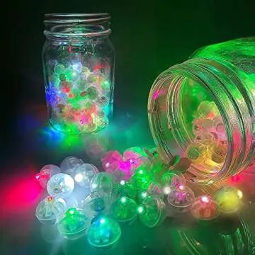 Aogist Multicolor LED Balloon Lights - Bright Party Decor