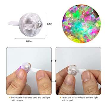 Aogist Multicolor LED Balloon Lights - Bright Party Decor