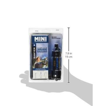 Sawyer Products SP105 MINI Water Filtration System, Single, Black