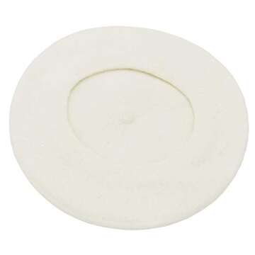 Umeepar Wool French Beret Hat for Women (White)