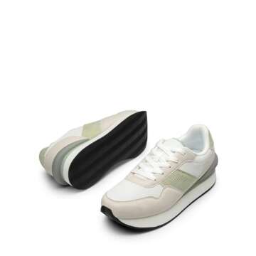 DREAM PAIRS Women's Stylish Comfortable Sneakers