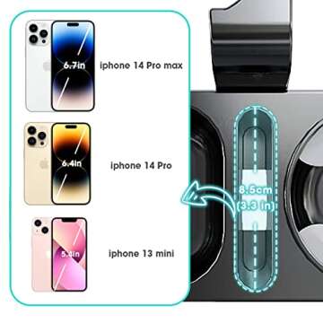 Car Headrest Backseat Organizer with Cup Holders, 3 in 1 Car Back Seat Cup Holder with Headrest Hook...