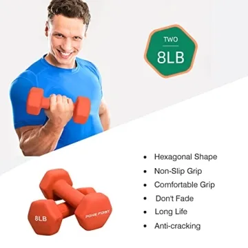 PONE FIRST Neoprene Dumbbell Weights for Home Gym