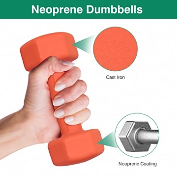 PONE FIRST Neoprene Dumbbell Weights for Home Gym