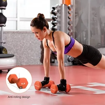 PONE FIRST Neoprene Dumbbell Weights for Home Gym