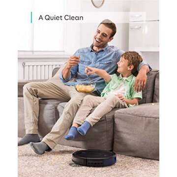eufy by Anker, BoostIQ RoboVac 12, Robot Vacuum Cleaner, Upgraded, Super-Thin, 1500Pa Strong Suction, Quiet, Self-Charging Robotic Vacuum Cleaner, Cleans Hard Floors to Medium-Pile Carpets