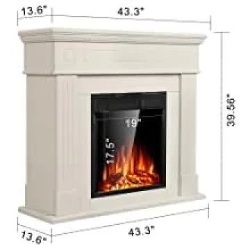 Xbeauty 44" Electric Fireplace with Remote Control