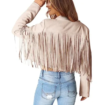PRETTYGARDEN Women's Fringe Faux Suede Jacket - Stylish & Versatile