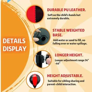 Punching Bag for Kids - Adjustable Kids Boxing Set