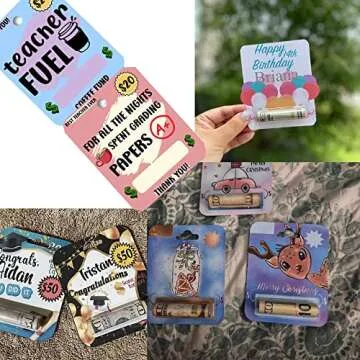 MEYAGO 50 Sets Chapstick Money Holder Shaker Domes Money Card Holder Pouch 50 Lip Balm Shaker Domes Pouch Money Card with Adhesive 50 Self-Sealing Bags