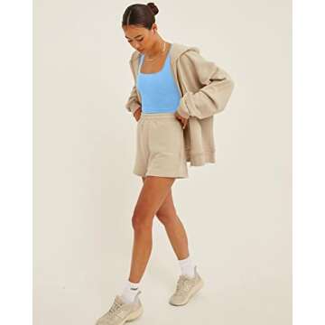 OQQ Women's 3 Piece Tank Tops Ribbed Seamless Workout Exercise Shirts 2025 Summer Basic Camis Black Candyblue Beige