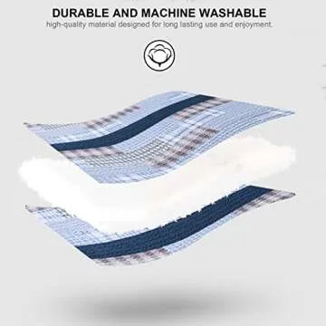 PANGUSHAN Cotton Quilt Set Lightweight Comforter Bedspreads for All Seasons