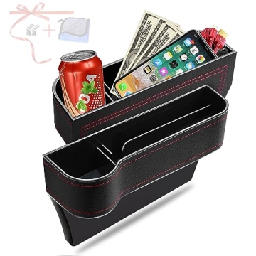 Car Seat Gap Filler Organizer with Cup Holders