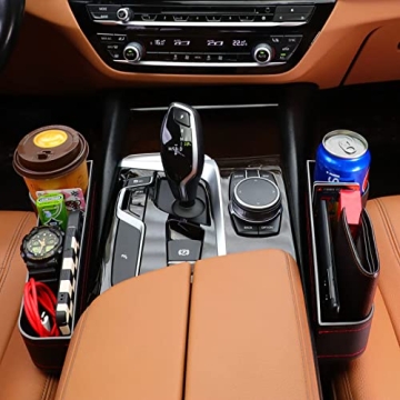 Car Seat Gap Filler Organizer with Cup Holders