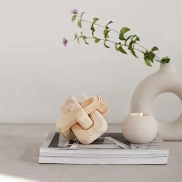 Katha Wood Chain Link Decor - Elegant Home Accent Piece